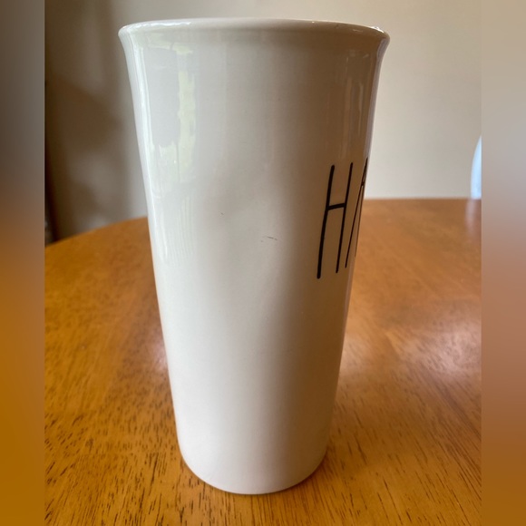 Rae Dunn Ceramic Travel Tumbler Mug “Happy” - Picture 2 of 7